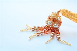 Octopus made of beads and beads