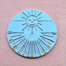 Sundial In Seligenstadt. Seligenstadt