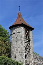 The executioner's tower in Schwaebisch Hall. Schwaebisch Hall