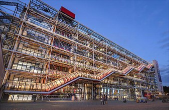 Centre Georges Pompidou Building by night