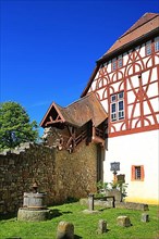 Old historic half-timbered house in Tauberbischofsheim