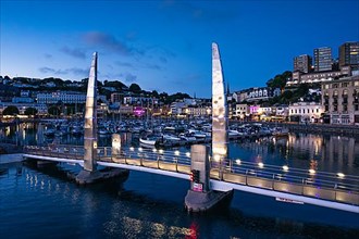 Blue Hour over Torquay Marina from a drone