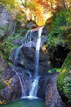 The Niedersonthofer waterfall is a popular destination. Waltenhofen