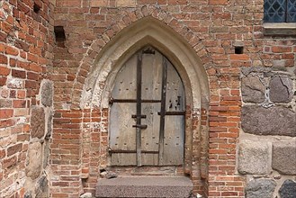 Side entrance of the Gothic village church