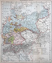 Map of the German Empire from 1880
