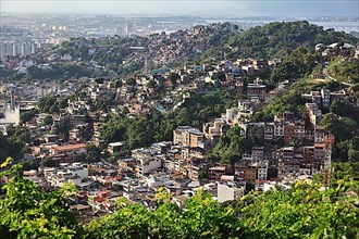 View of the favelas between Santa Teresa and Centro
