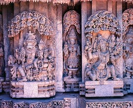 13th century Hoysala sculptures of Lakshmi