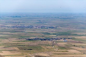 Fields at Mesopotamia savanna and village in Mardin