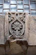 Traditional ornament of house door in Mardin