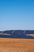 Solar panels on field for solar energy near Sanliurfa