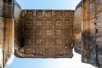 Ceiling reliefs of Sidyma Ancient Site in Mugla