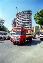 A truck looks like carrying a building in Bengaluru Bangalore
