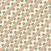 Vector seamless pattern design inspired by traditional Hungarian embroidery