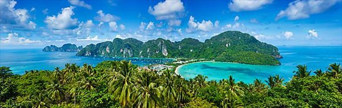 Panorama of tropical island. Thailand