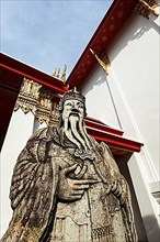 Wat Pho Chinese stone guardian