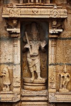 Bas relief in Hindu temple. Sri Ranganathaswamy Temple. Tiruchirappalli
