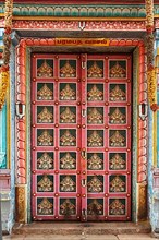 Hindu temple gates. Sri Ranganathaswamy Temple. Tiruchirappalli
