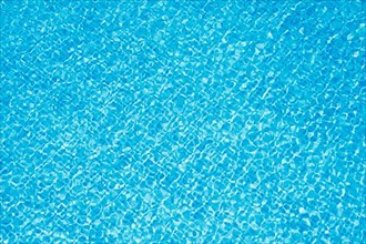 Clean blue water in pool