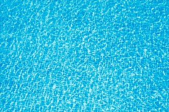 Clean blue water in pool