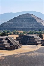Pyramid of the Sun. Teotihuacan. Mexico. View from the Pyramid of the Moon