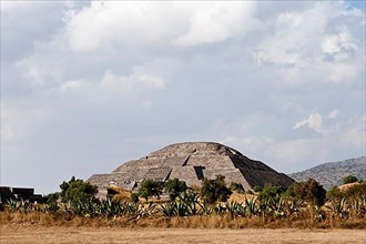 Pyramid of the Sun. Teotihuacan. Mexico. View from the Pyramid of the Moon