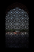 Marble carved screen window at Humayun's Tomb