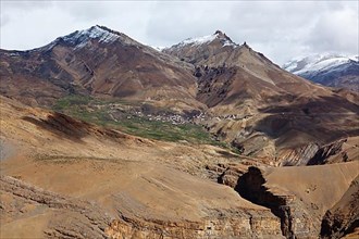 Village in Himalayas. Spiti Valley