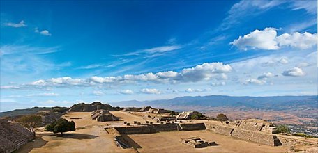 Panorama of sacred site Monte Alban. Oaxaca