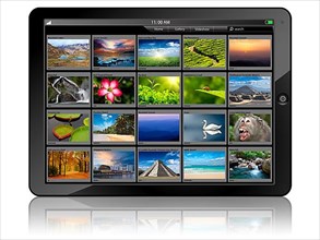 Tablet PC with photo gallery