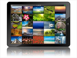 Tablet PC with photos