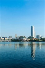 Singapore skyline at Marina Bay in the day