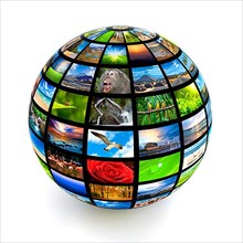 Picture globe isolated