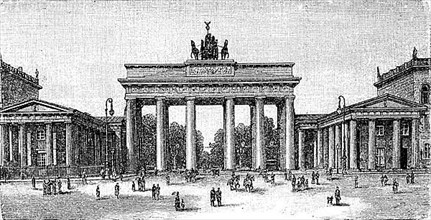 Brandenburg Gate around 1881