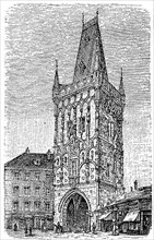 Powder Tower of Prague c. 1870