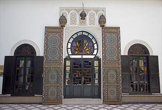 Traditional gate at Riad Maison Bleue