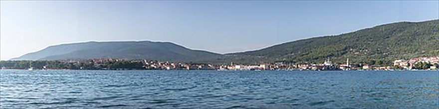 Panorama of the harbour and town in the midday sun