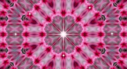 Beautiful pink kaleidoscope