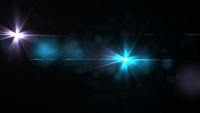 Abstract background with lights in space