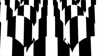 Black and white stripes. Computer generated abstract background