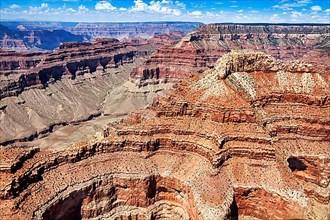 Impressive rock formations in Grand Canyon National Park