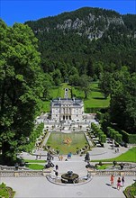 Royal Villa Linderhof Castle in the municipality of Ettal