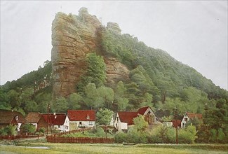 The rock Jungfernsprung near Dahn