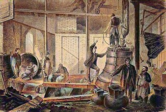 Foundry of a bell foundry