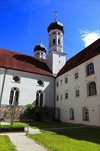 Cloister in the Benediktbeuren Monastery