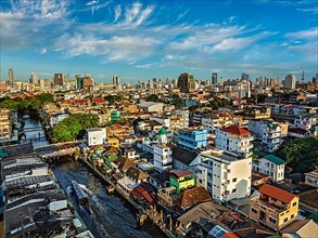 Bangkok cityscape aerial view. Thailand