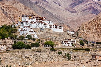Likir Gompa Tibetan Buddhist monastery in Himalayas