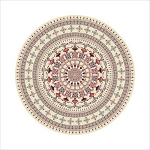 Circular pattern in traditional Palestinian style