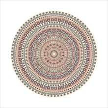 Circular pattern in traditional Palestinian style