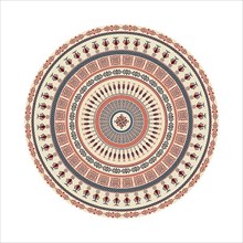 Circular pattern in traditional Palestinian style