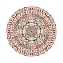 Circular pattern in traditional Palestinian style